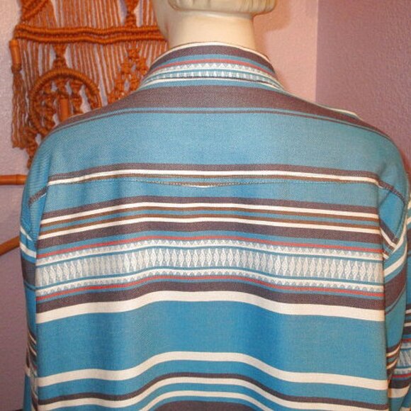 Ariat Men's Pearl Snap Shirt Size XXL Long Sleeves Navajo Print Western Cowboy - Picture 9 of 11